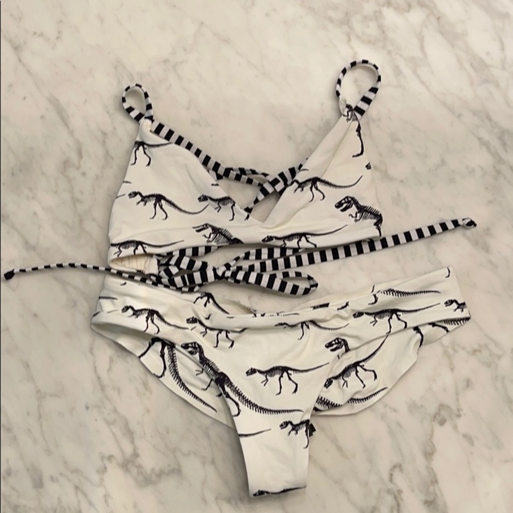 Boys and Arrows Dinosaur bikini